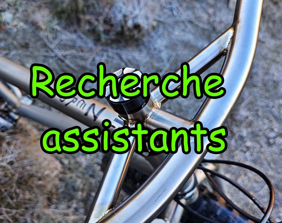 Recherche assistants pour la fabrication d&rsquo;un triangle arrière de tout suspendu en acier et d&rsquo;un combo cintre/potence titane